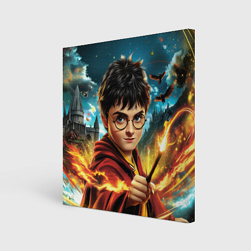 Картина квадратная Гарри Поттер и волшебный мир / 3D-принт – фото 1