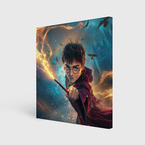 Картина квадратная Гарри Поттер и вороны / 3D-принт – фото 1