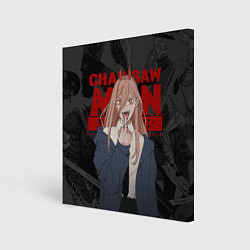 Картина квадратная Chainsaw man - Power fuck