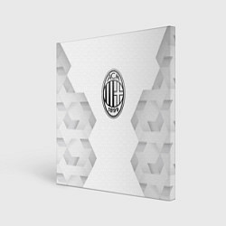 Картина квадратная AC Milan white poly