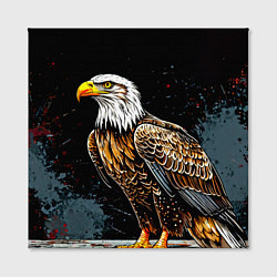 Холст квадратный Статный белоголовый орлан, цвет: 3D-принт — фото 2