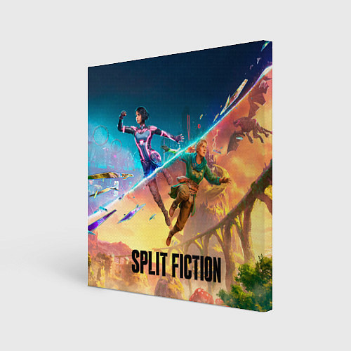 Картина квадратная Главные герои Split fiction / 3D-принт – фото 1