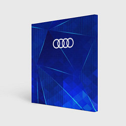 Картина квадратная Audi blue poly