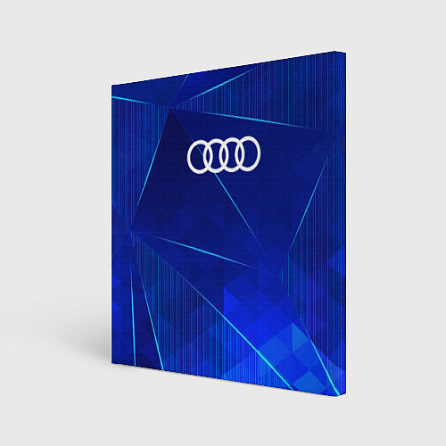 Картина квадратная Audi blue poly / 3D-принт – фото 1