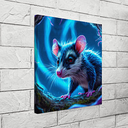Холст квадратный Опоссум в синей туманности, цвет: 3D-принт — фото 2
