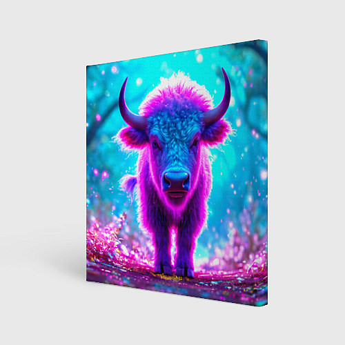 Картина квадратная Белый буйвол / 3D-принт – фото 1