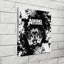 Холст квадратный Asking Alexandria рок пес, цвет: 3D-принт — фото 2