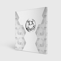 Картина квадратная Avril Lavigne white poly