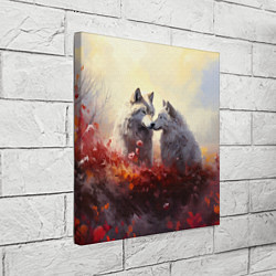 Холст квадратный Волчья верность, цвет: 3D-принт — фото 2