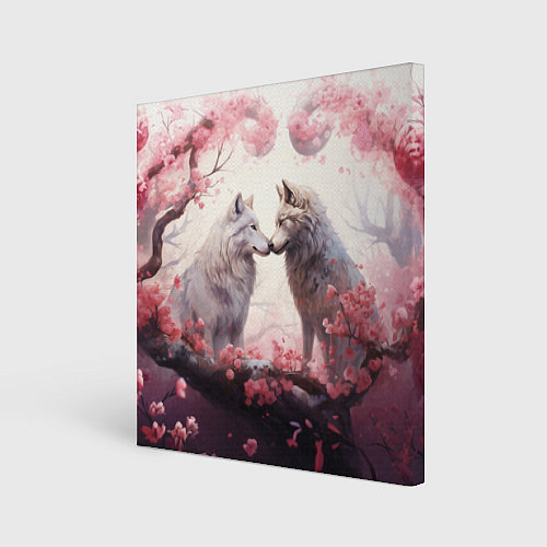 Картина квадратная Волчья гармония / 3D-принт – фото 1