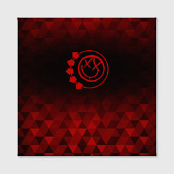 Холст квадратный Blink 182 red poly, цвет: 3D-принт — фото 2