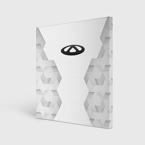 Картина квадратная Chery white poly / 3D-принт – фото 1