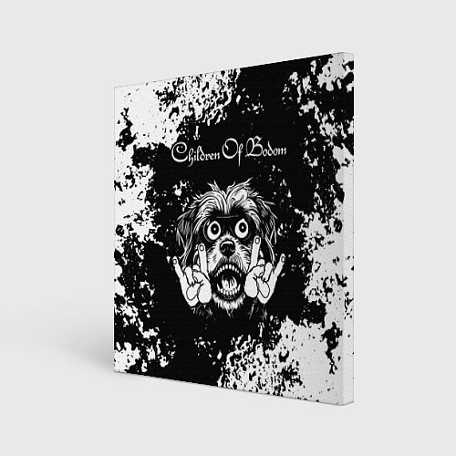 Картина квадратная Children of Bodom рок пес / 3D-принт – фото 1