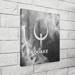 Холст квадратный Quake - grey gradient, цвет: 3D-принт — фото 2