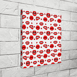 Холст квадратный Губной паттерн, цвет: 3D-принт — фото 2