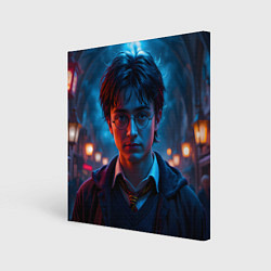 Холст квадратный Гарри поттер в ночи, цвет: 3D-принт
