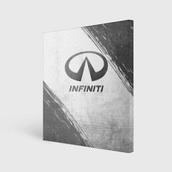 Холст квадратный Infiniti - white gradient, цвет: 3D-принт