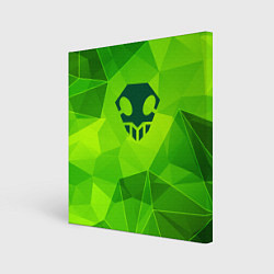 Картина квадратная Bleach green poly