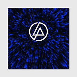 Холст квадратный Linkin Park blue energy, цвет: 3D-принт — фото 2