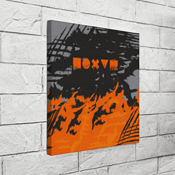 Холст квадратный Равнодушие оранжевый, цвет: 3D-принт — фото 2