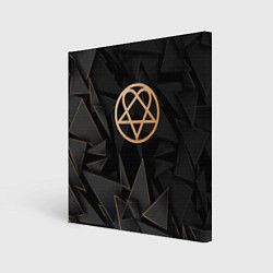 Холст квадратный HIM golden poly, цвет: 3D-принт