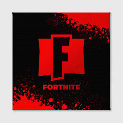 Холст квадратный Fortnite - red gradient, цвет: 3D-принт — фото 2