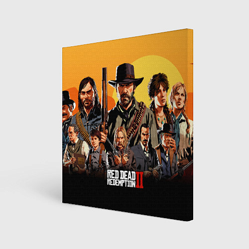 Картина квадратная Red Dead Redemption 2 / 3D-принт – фото 1