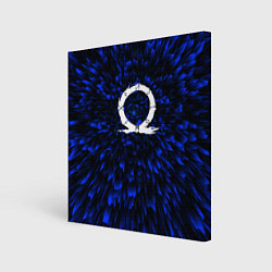 Картина квадратная God of War blue energy