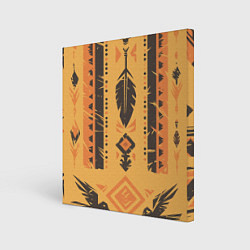 Холст квадратный Прикид индейца, цвет: 3D-принт