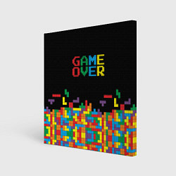 Картина квадратная Game over