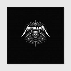 Холст квадратный The horned skull - Metallica, цвет: 3D-принт — фото 2