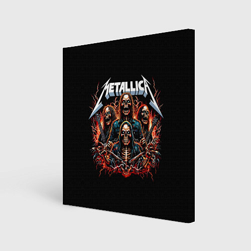 Картина квадратная Metallica forever - thrash metal / 3D-принт – фото 1