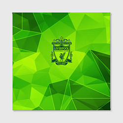 Холст квадратный Liverpool green poly, цвет: 3D-принт — фото 2