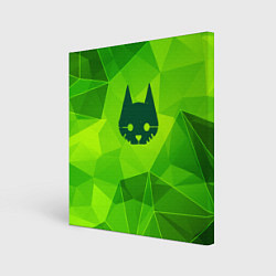 Картина квадратная Stray green poly