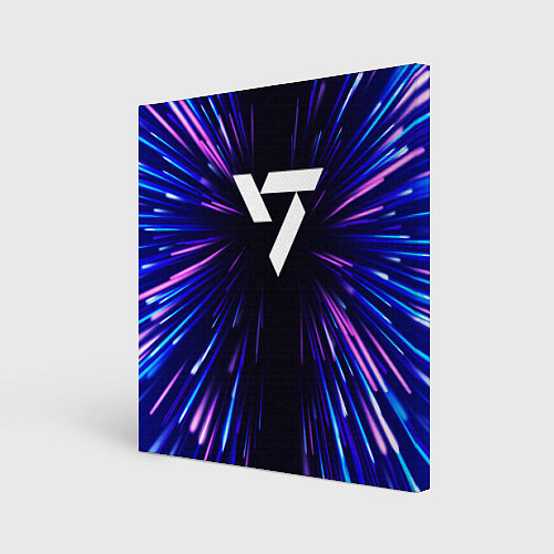 Картина квадратная Seventeen neon energy / 3D-принт – фото 1