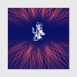 Холст квадратный Iron Maiden red energy, цвет: 3D-принт — фото 2