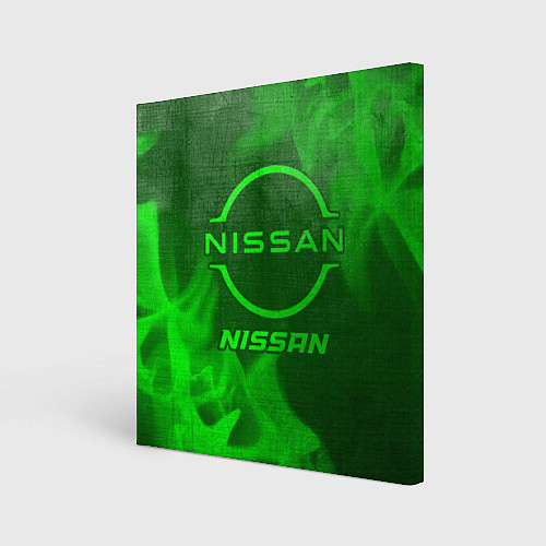 Картина квадратная Nissan - green gradient / 3D-принт – фото 1