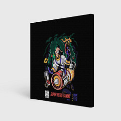 Картина квадратная Earth worm Jim - super retro gaming