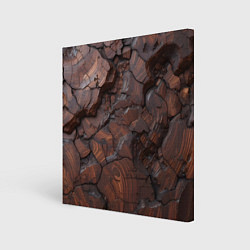 Холст квадратный Старое дерево, цвет: 3D-принт
