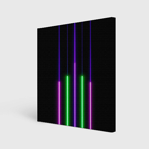 Картина квадратная Color Purple green pink / 3D-принт – фото 1