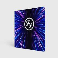 Картина квадратная Foo Fighters neon energy