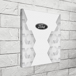 Холст квадратный Ford white poly, цвет: 3D-принт — фото 2