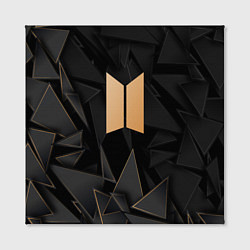 Холст квадратный BTS golden poly, цвет: 3D-принт — фото 2