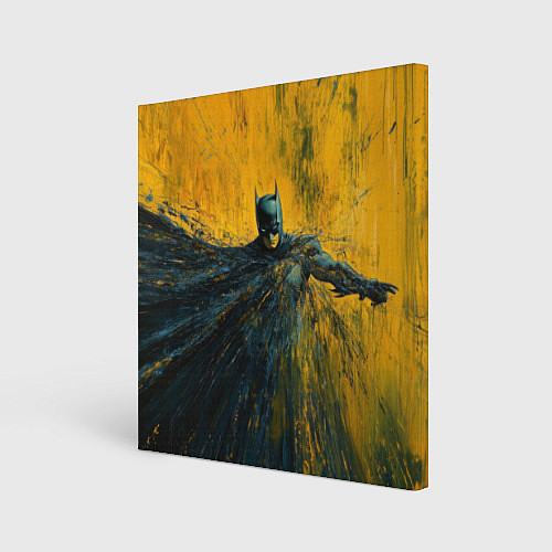 Картина квадратная Бэтмен нарисованный кистью / 3D-принт – фото 1