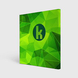 Картина квадратная The Killers green poly