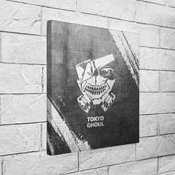 Холст квадратный Tokyo Ghoul - grey gradient, цвет: 3D-принт — фото 2