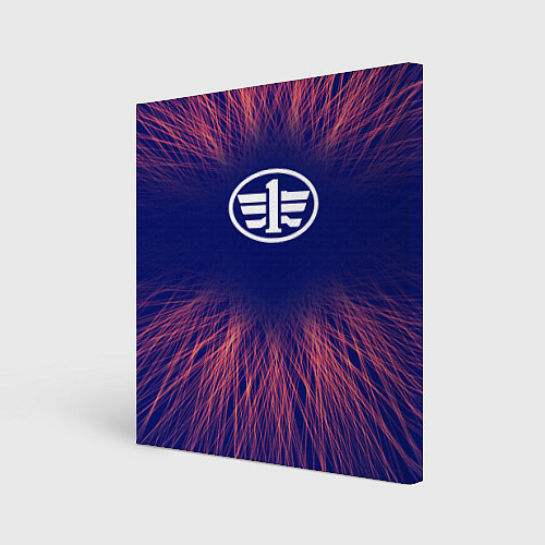 Картина квадратная FAW red energy / 3D-принт – фото 1