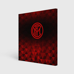 Картина квадратная Inter red poly
