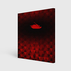 Холст квадратный Papa Roach red poly, цвет: 3D-принт