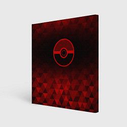 Картина квадратная Pokemon red poly